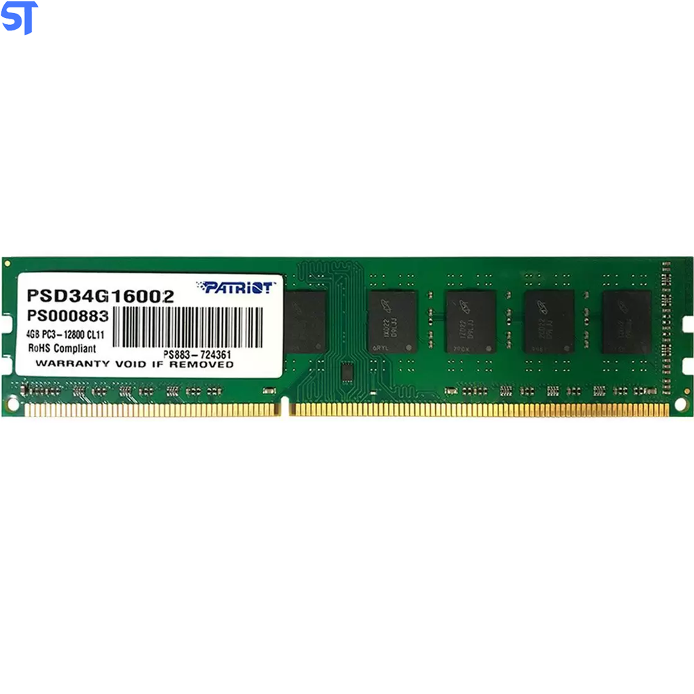Memória RAM Patriot 4GB  DDR3 -1600mhz / 1x4GB - (PSD34G16002 SL)